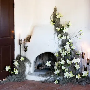 Adobe House Fireplace