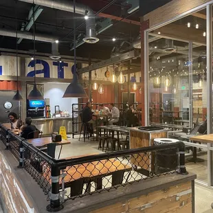 the inside of the restaurant