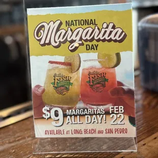 National Margarita Day