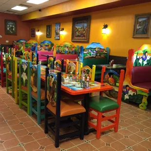 Fun well painted dining rooms