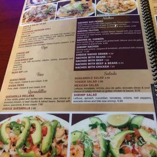 tacos, menu