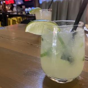 Spicy cucumber and jalapeño spritz -- I forgot the actual name