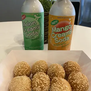 Red bean sesame balls