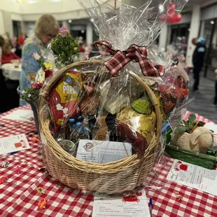 Annual Crab Feed - fruit basket auction
