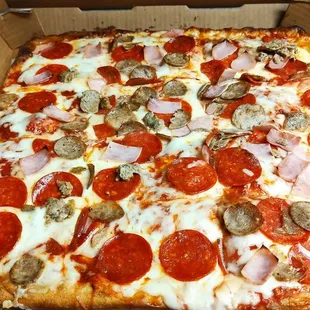 a pizza in a box