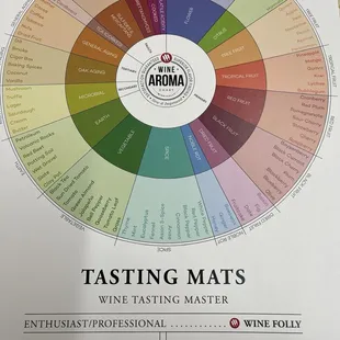 I loved this tasting mat. So helpful!