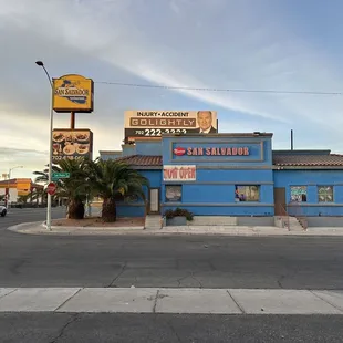 the front of the restaurant