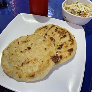 Lorocco and Calabaza pupusas.