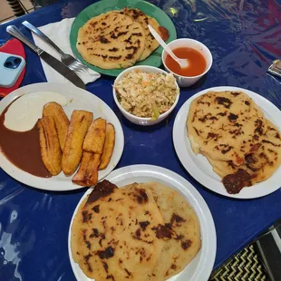 All of this for $24! Pupusas are $3 each.