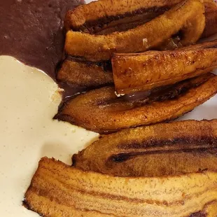 a plate of fries and dip