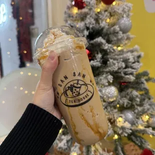 Caramel Frappe (caffeinated/ non-caffeinated ) (Cozy Menu)