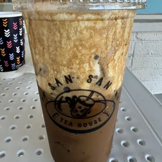 Viet Ice Milk Coffee with cheese foam