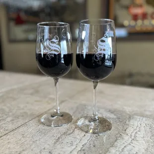 Cabernet in the upstairs bar area.