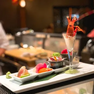 Sashimi course from omakase