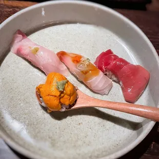 Mixed omakase: Nigiri (Course 7/8) / $125