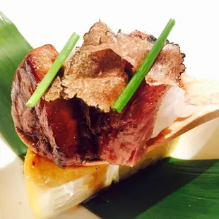 Foie Gras, wagyu, truffle, heavenly in 1 bite!
