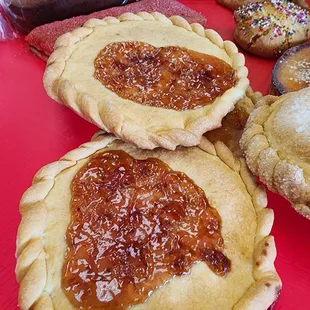 a variety of pastries