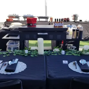 outside, sushi and sashimi