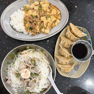 Mapo 654. Ma Po Tofu, 1. Pot Sticker, 105. Chicken Noodle Soup