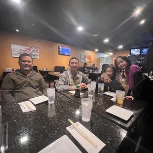Dinner out with the family
