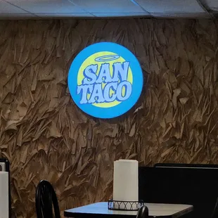a table and chairs in a restaurant