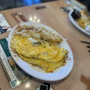 Cheese Omelet with sausage