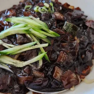 Noodles with Plum Sauce