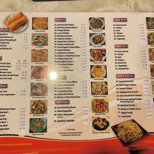 Their menu