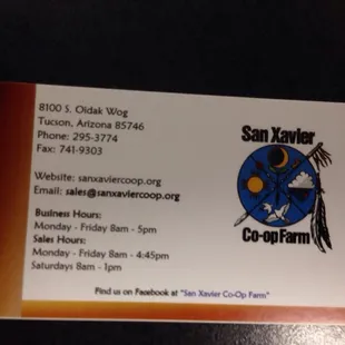 business card