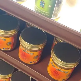 Raw and mesquite honey! With ciolim (cholla cactus buds). Great in salads or by itself. Try putting them in your meatloaf! Haha