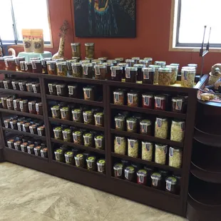 Nice supply of jellies and preserves