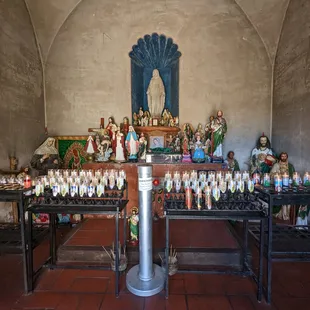 Donation stands throughout.