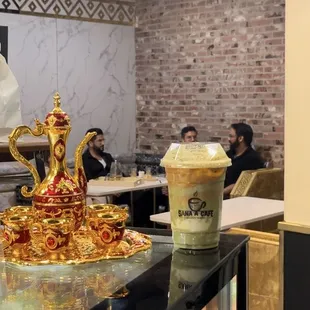 Yemeni Coffee featuring Pistachio Latte'