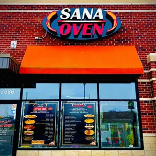 the front of the restaurant