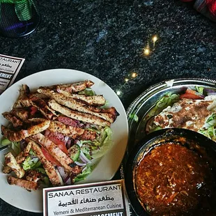 Delicious Chicken topped Salad