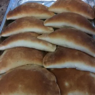 Half Moon Pies, stuffed with spinach and cheese