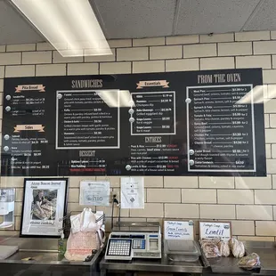 the menu