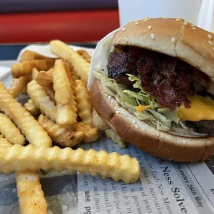 San Joaquin Burger and fries
