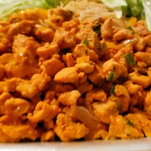 Chicken saquur close up