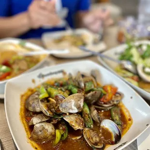 spicy clams ($12.95)