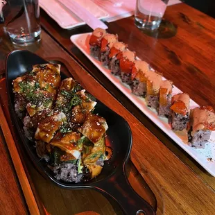 On the left: Vegan Royale  On the right: Bow to Your Sensei