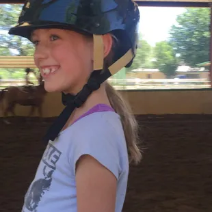Ella at the end-of-camp Horse Show