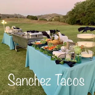 sushi and sashimi, outside