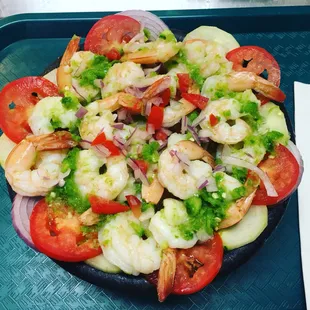 Camarones en agua chiles!