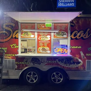 Waiting for our food to be ready!