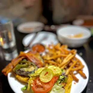 a plate of food on a table