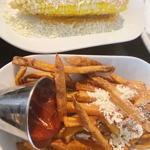 Street corn Papas Fritas