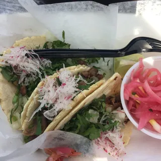 Bistec Tacos Lunch Plate
