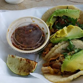Pollo Adobado Tacos Lunch Plate