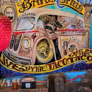 Beautiful art work at first table